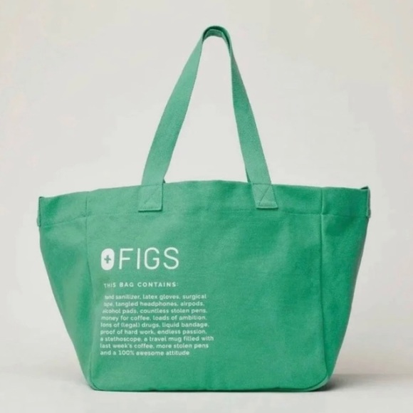 Figs Bags Figs Surgical Green Canvas Tote Brand New Poshmark